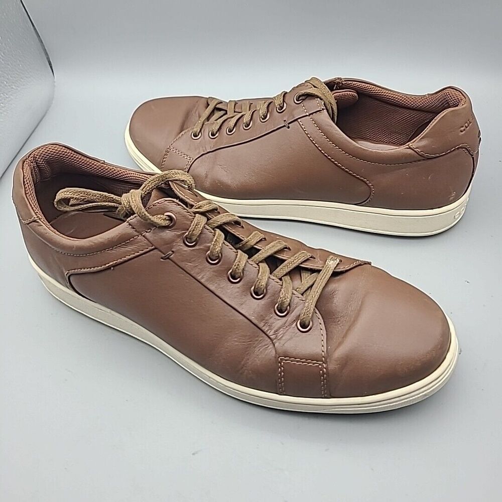 Cole Haan Mens Shapley II Fashion Sneakers Brown Leather Lace Up Round Toe 10.5